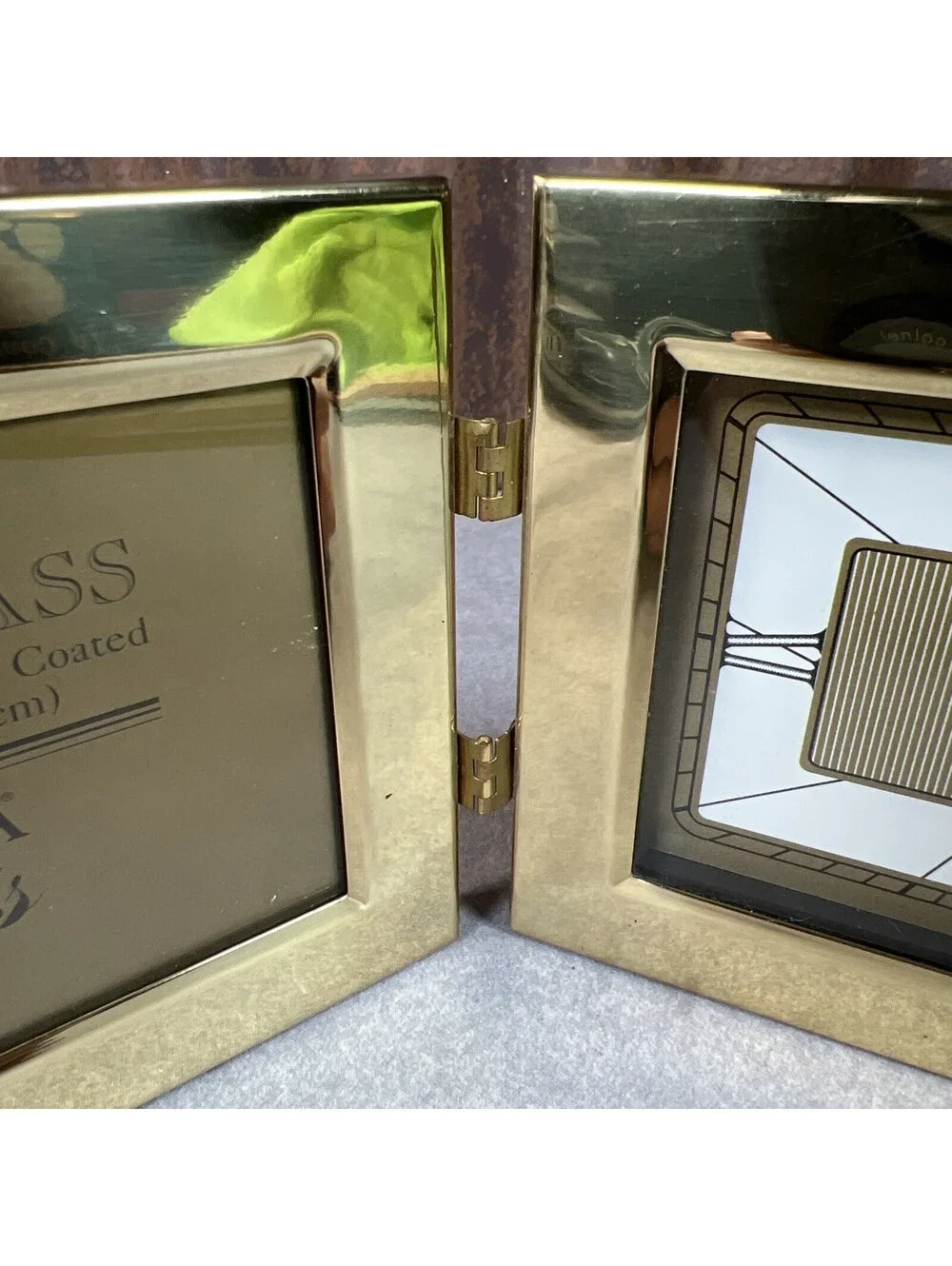 Bulova Hinged Brass Picture Frame 3